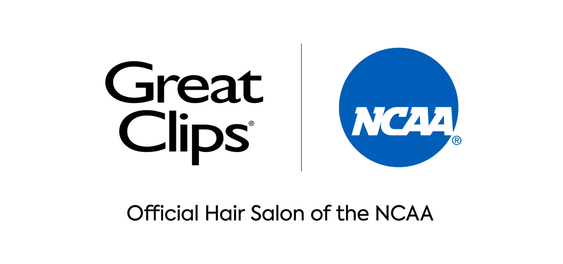 Great Clips logo and NCAA logo side by side